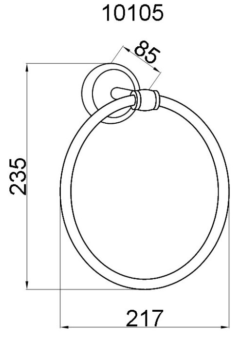 Кольцо для полотенец, Palazzo bianco, Boheme 10105