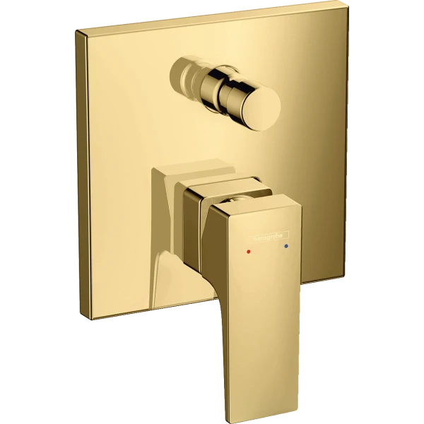 Смеситель для ванны скрытого монтажа, Hansgrohe Metropol, золото арт. 32545990
