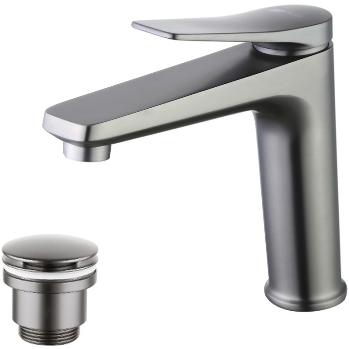 Смеситель для раковины Lemark Bronx LM3737GM графит