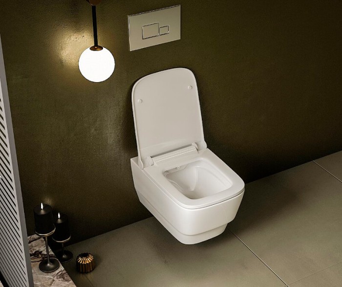 Унитаз подвесной, (без крышки), белый, Bello Boheme 971-W