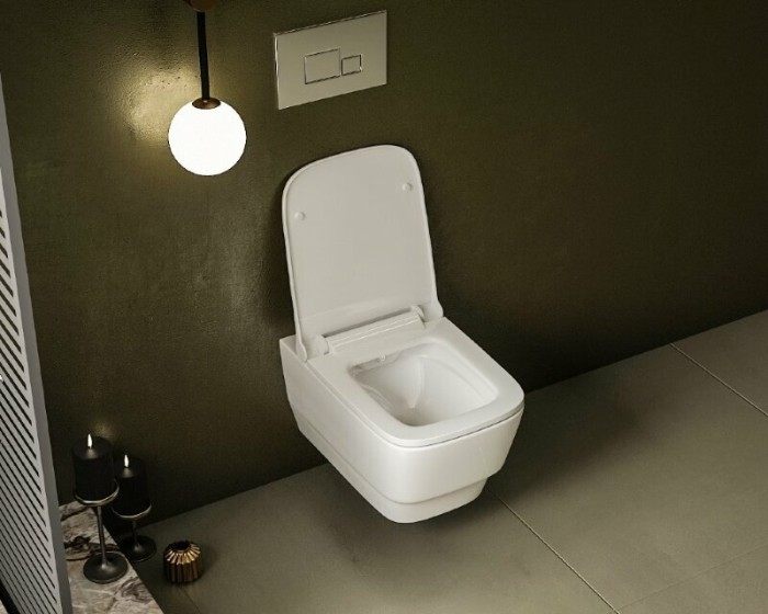 Унитаз подвесной, (без крышки), белый, Bello Boheme 971-W