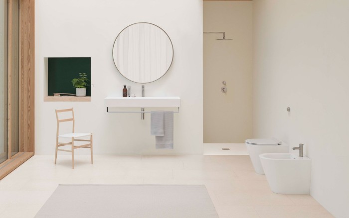 Биде напольное 36х55 см, без крышки, Kube-x GSI арт. 9462111