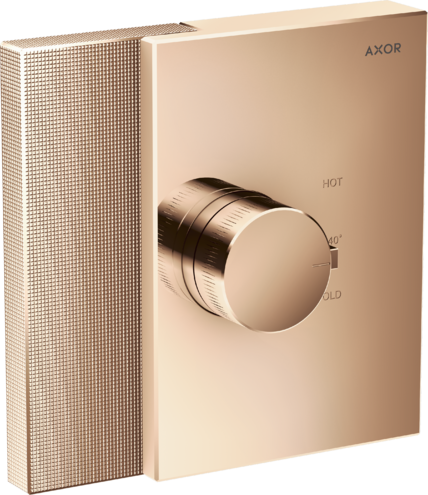 Термостат HighFlow Edge Axor, полированное красное золото арт. 46741300