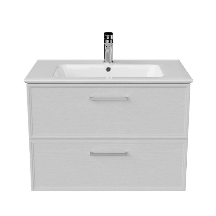 Тумба подвесная 75 см, 2 ящика, Piano classic Kerama Marazzi, белый - PIA.CL.75\WHT.M