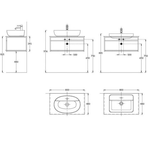 Метал.структура, подвесная 80 см, Kerama Marazzi, черный - PL.N.80.02\BLK.M
