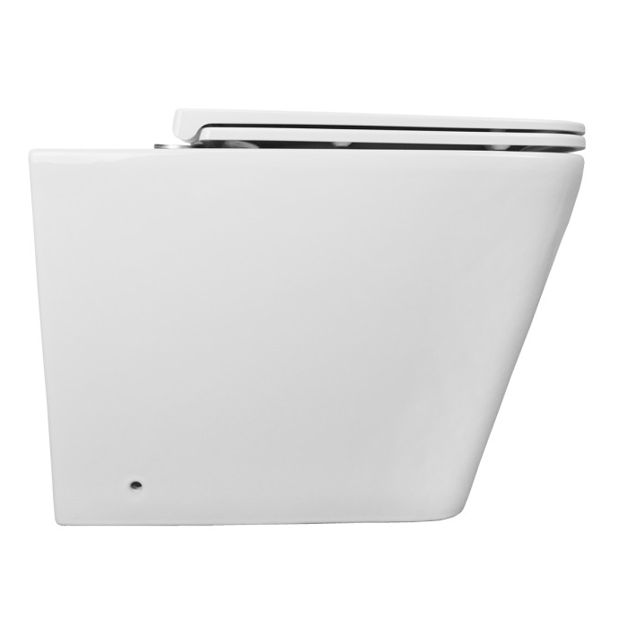 Унитаз приставной 600х360х410 быстросъемное сиденье микролифт, Azario Teramo арт. AZ-003D-NR