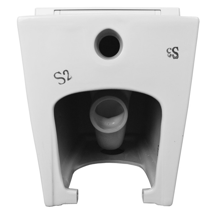 Унитаз приставной 600х360х410 быстросъемное сиденье микролифт, Azario Teramo арт. AZ-003D-NR