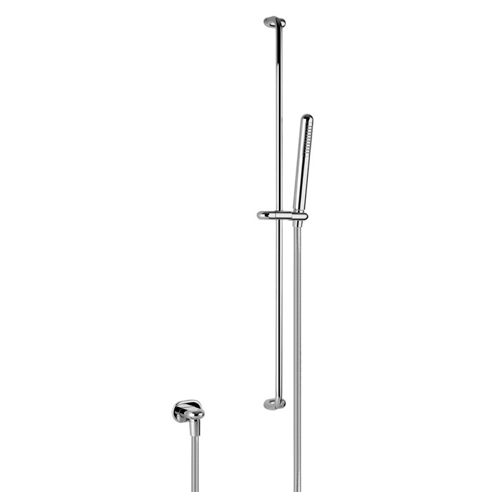 Душевая штанга с ручным душем и выводом воды из стены, Gessi Goccia, хром арт. 33642#031