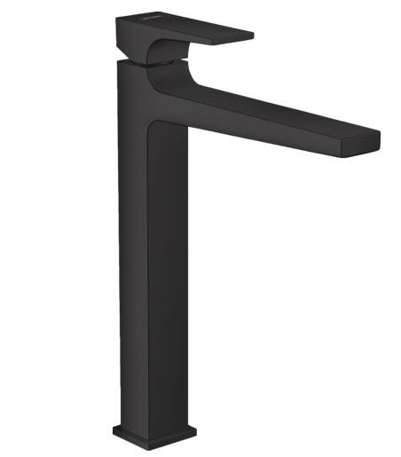 Смеситель для раковины Hansgrohe Metropol с донным клапаном Push-Open цвет черный матовый арт. 32512670  
