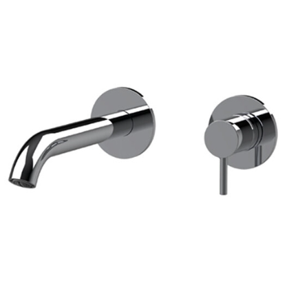Смеситель для раковины Almar Washbasin 18см, встраиваемый цвет нержавеющая сталь брашированная AISI 316 арт. E210033.316+E134003