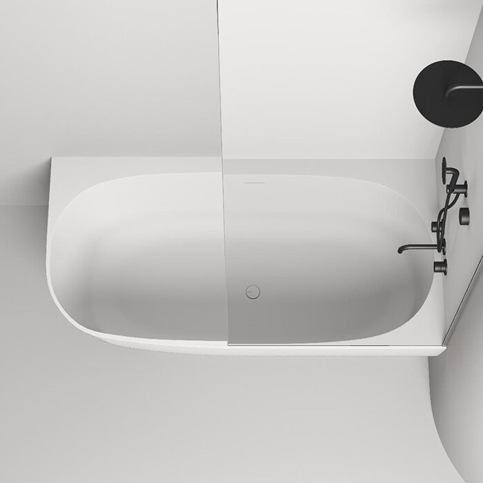 Ванна пристенная угловая 170x85, глянцевая, Salini SOFIA CORNER R арт. 102514GRF