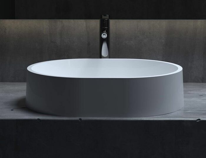 Раковина накладная 56x44, матовая, Salini GLORIA арт. 1102211MRH