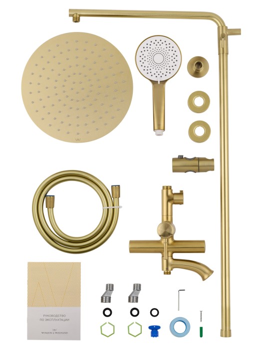 Душевая система, Wonzon & Woghand Tor, WW-88047073-BG цвет: золото