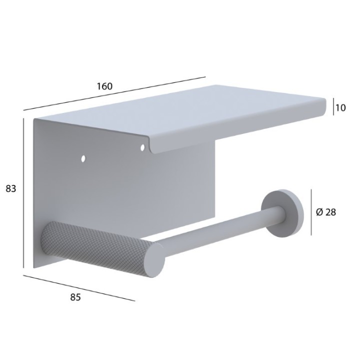 Держатель для туалетной бумаги с крышкой chrome, Boheme Uno - 10971-CR