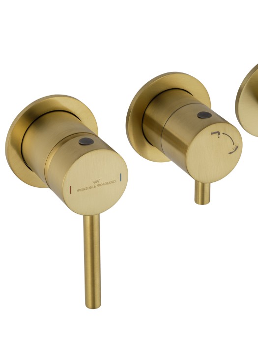 Смеситель для ванны встраиваемый, Wonzon & Woghand Stick, WW-889017-BG цвет: золото