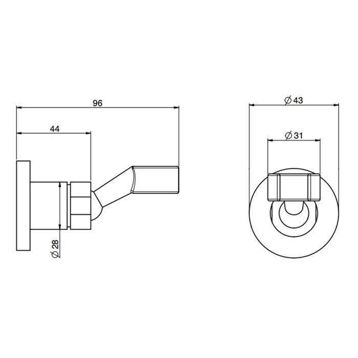 Fima Carlo Frattini Держатель ручного душа, Wellness, F2205CR цвет: хром
