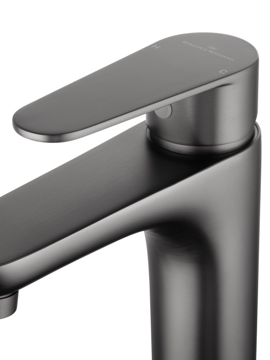 Смеситель для раковины высокий, Wonzon & Woghand Alfa, WW-A40232-BGG цвет: графит