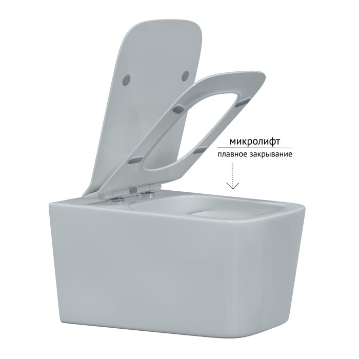 Комплект унитаза FLOE Rimless с инсталляцией NOVUM525, кнопка F3 хром, сиденье Floe Slim SO, Berges арт. 043223