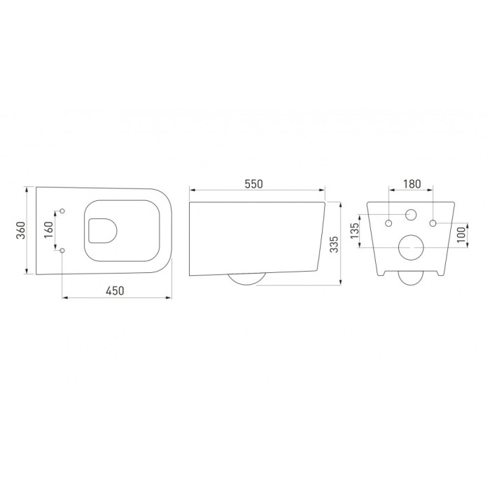 Комплект унитаза FLOE Rimless с инсталляцией NOVUM525, кнопка F3 хром, сиденье Floe Slim SO, Berges арт. 043223