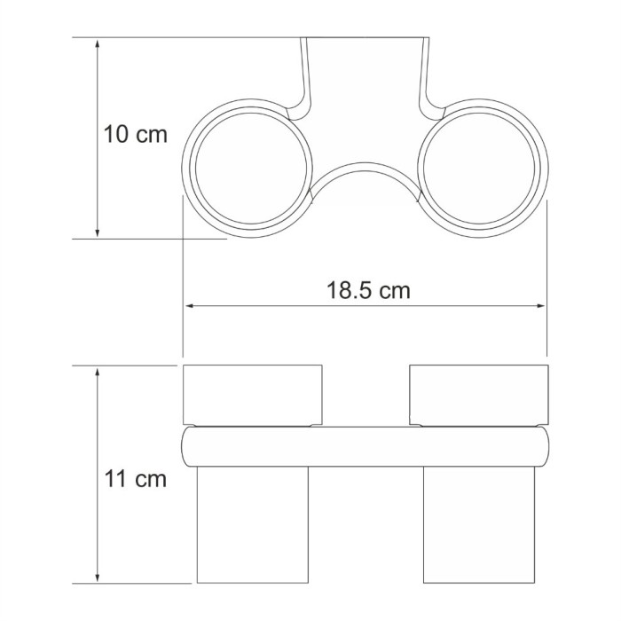 Подстаканник двойной WasserKRAFT Berkel K-6800 арт. K-6828D