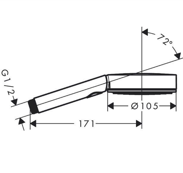 Ручной душ Select Planet Edition Relaxation EcoSmart+ Pulsify Hansgrohe, песок арт. 26077210