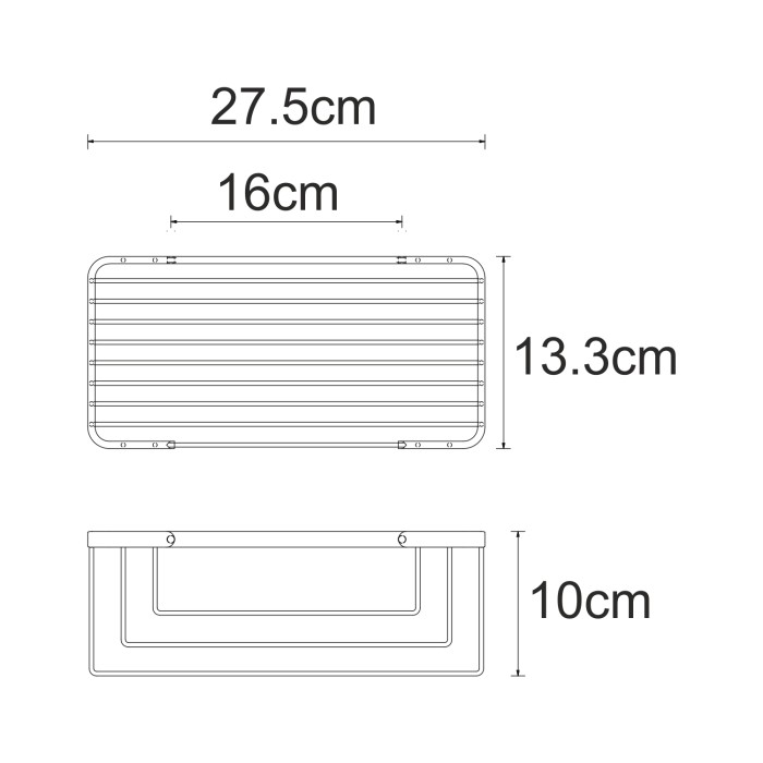 Полка металлическая WasserKRAFT арт. K-722B
