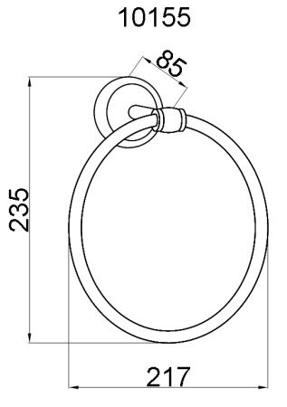 Кольцо для полотенец, Palazzo nero, Boheme 10155