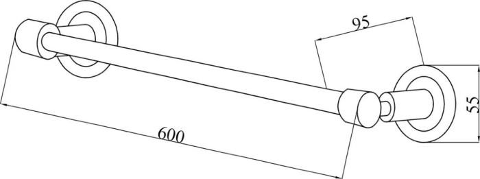 Полотенцедержатель, Murano, Boheme 10902-W-BR