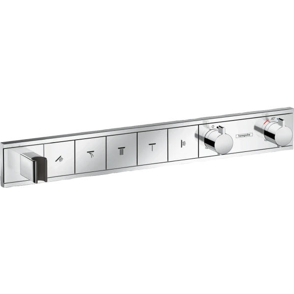 Термостат для душа скрытого монтажа на 5 потребителей, Hansgrohe RainSelect, хром арт. 15358000
