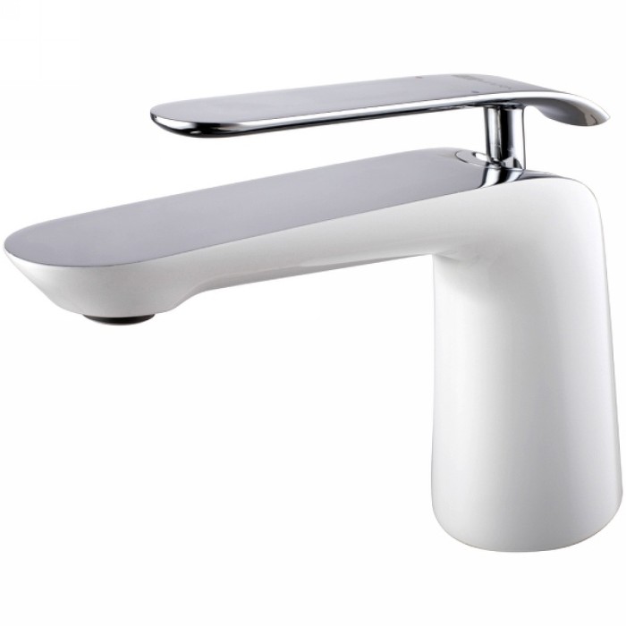 Смеситель для раковины Lemark Melange LM4906CW, цвет: белый хром