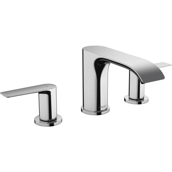 Смеситель для раковины на 3 отверстия со сливным гарнитуром, Hansgrohe Vivenis, хром арт. 75033000