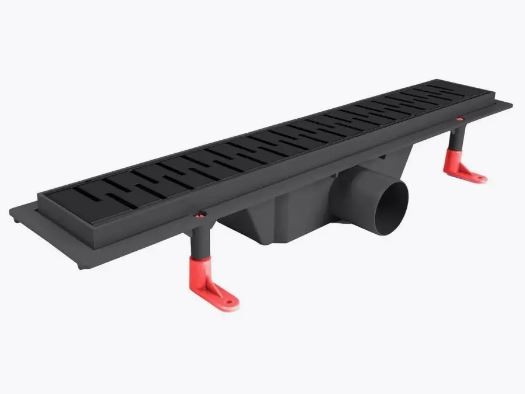 Душевой лоток трап 500 мм Miano MEDIUM BLACK EDITION, D-50 мм MS-50MBk