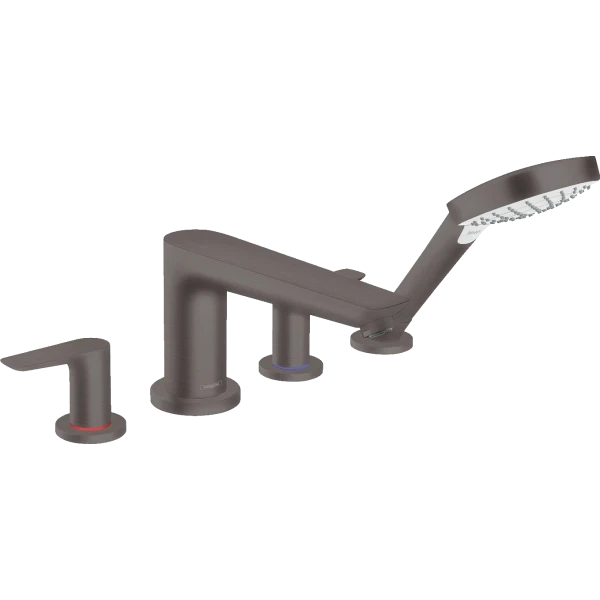 Смеситель для ванны на 4 отверстия, Hansgrohe Talis E, черный арт. 71748340