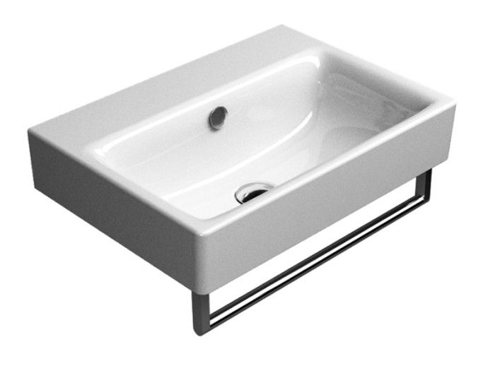 Подвесная раковина 55х40х19 см, глянцевая, санфарфор, Sand GSI арт. 9086011