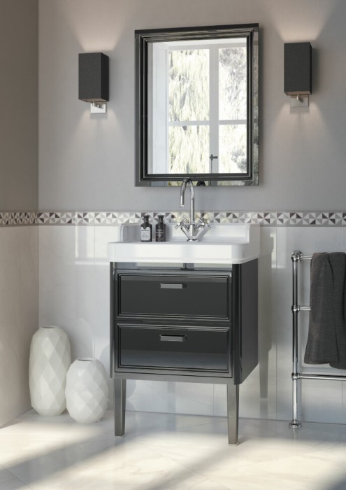 Раковина подвесная 80x50см, Pompei Kerama Marazzi, белый - PO.wb.80