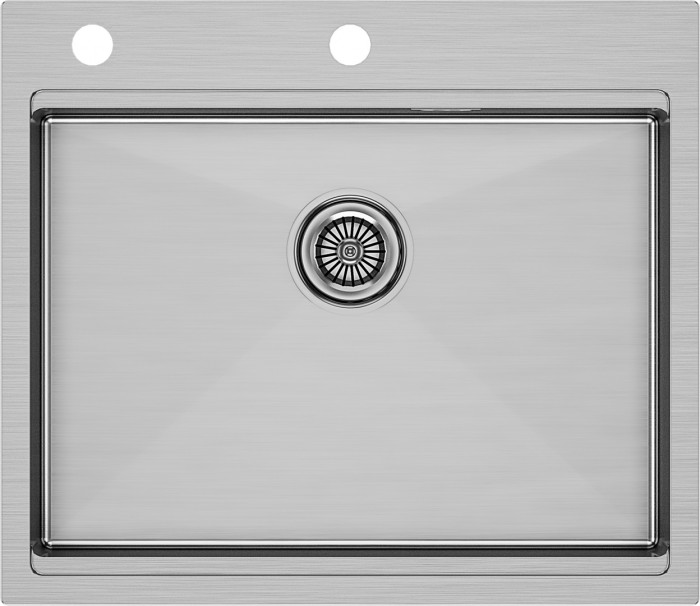 Мойка для кухни нержавеющая 590х510мм Paulmark BRIM-PRO, брашированная нерж. сталь - PM705951-BS