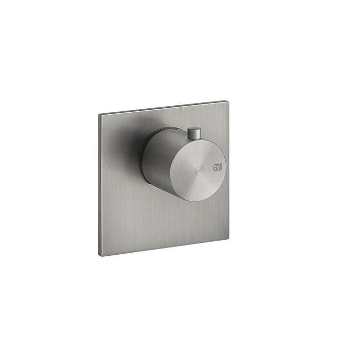Встраиваемый термостатический смеситель на 1 источник, резьба 3/4", Gessi 316, steel brushed арт. 54554#239