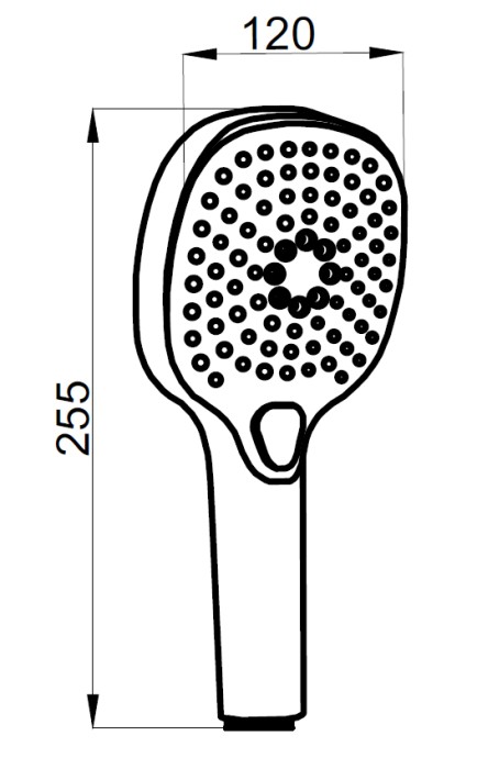 Душевая гарнитура: душевая лейка, шланг, штанга, хром, Azario NEVO арт. AZ-15782023