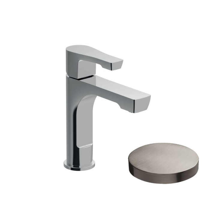 Однорычажный смеситель для раковины, с донным клапаном, Giulini Ego, никель матовый арт. 5705ANKO