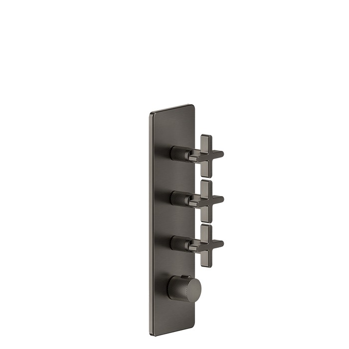 Смеситель для душа, встраиваемый, термостатический, резьба 3/4", Gessi Inciso, black xl арт. 58226#299