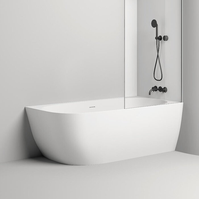 Ванна пристенная угловая 170x85, матовая, Salini SOFIA CORNER R арт. 102524MRF