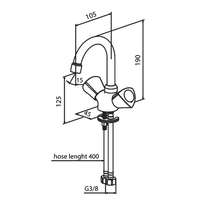 Смеситель для раковин RedBlu by Damixa Object 340210000