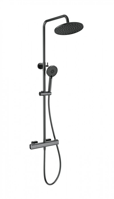 Душевая система с термостатом, Wonzon &amp; Woghand Stay, WW-B3051-A-BGG цвет: графит