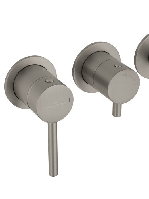 Смеситель для ванны встраиваемый, Wonzon & Woghand Stick, WW-889017-BN цвет: никель