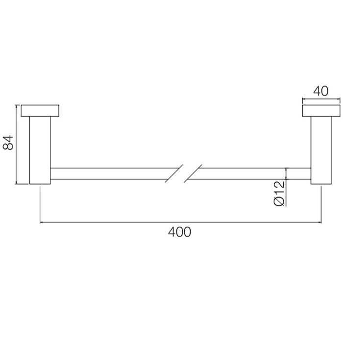 Fima Carlo Frattini Полотенцедержатель 40см, подвесной, Rotola, F6000/40CR цвет: хром