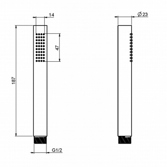 Fima Carlo Frattini Ручной душ Doccia из латуни, Wellness, F2067OTCR цвет: хром