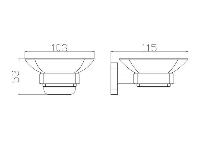 Мыльница с держателем, Wonzon & Woghand Still, WW-6622 цвет: хром