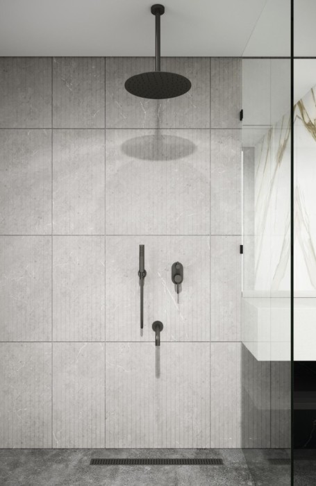 Труба-кронштейн для потолочного душа в круглом дизайне, chrome, Boheme - 629-UNO-CR