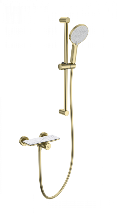 Смеситель для душа с гарнитуром, Wonzon &amp; Woghand, WW-B2052-A-BG цвет: золото