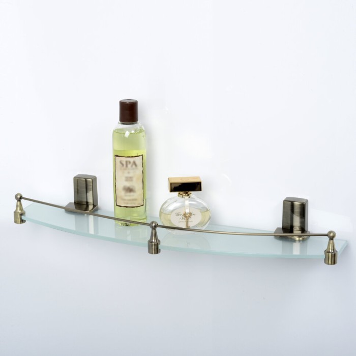 Полка стеклянная с бортиком WasserKRAFT Exter K-5200 арт. K-5244